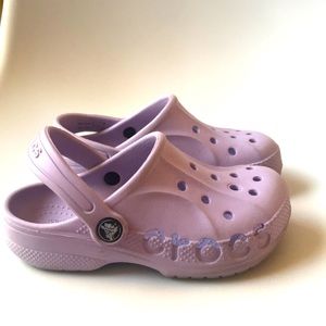 lavender crocs fur